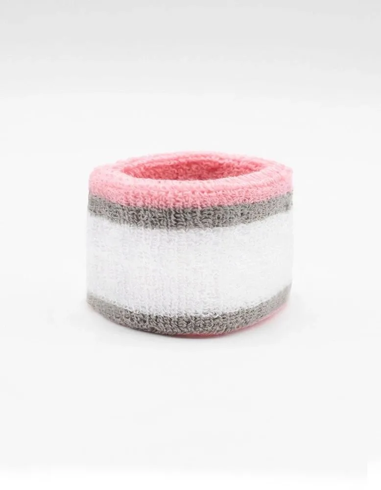 Banda Muñequera Pimps Deportiva - Rosa/Gris - Imagen 2
