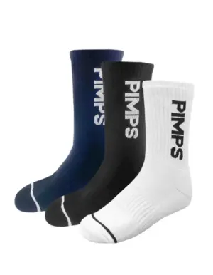 Pack 3 Pares De Calcetines Pimps Franja Adulto Tricolor 6-12