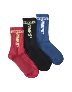 Pack 3 Pares De Calcetines Pimps Creta Tricolor 34/39