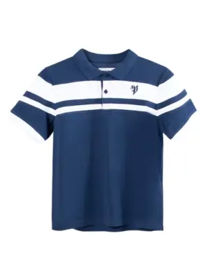 Polera Piqué Pimps Juvenil Heráldica Azul