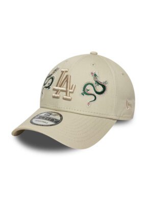 Gorra Dad Hat New Era 9 Forty Icon Los Angeles Dodgers Beige