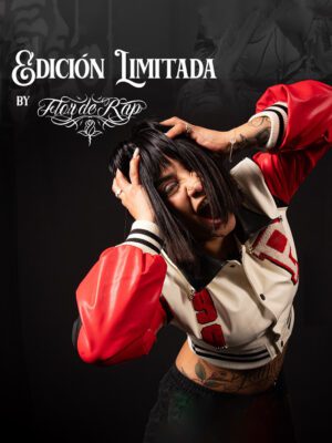 Chaqueta Crop Mujer Edición Limitada Flor de Rap
