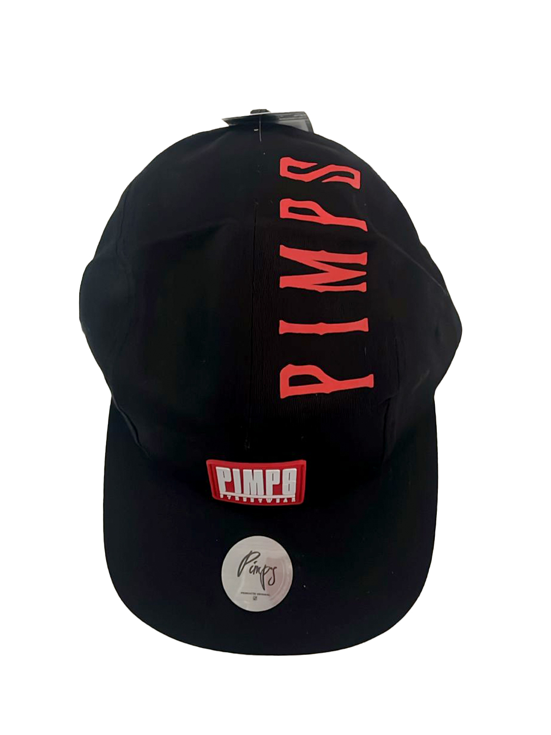 Gorro Five Panel Negro Rojo - Imagen 3