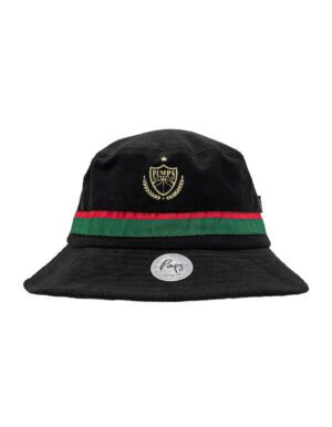 Bucket Hat Pimps Cotelé Scudetto Negro