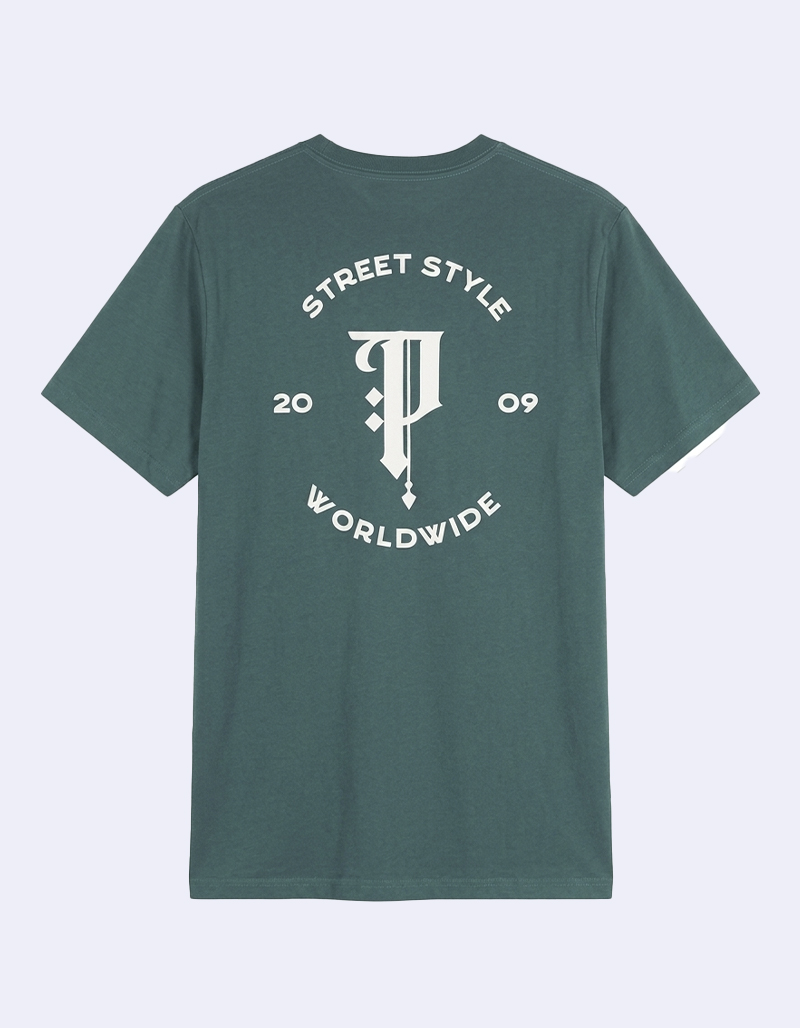 Polera Pimps Hombre Worldwide Verde - Imagen 2