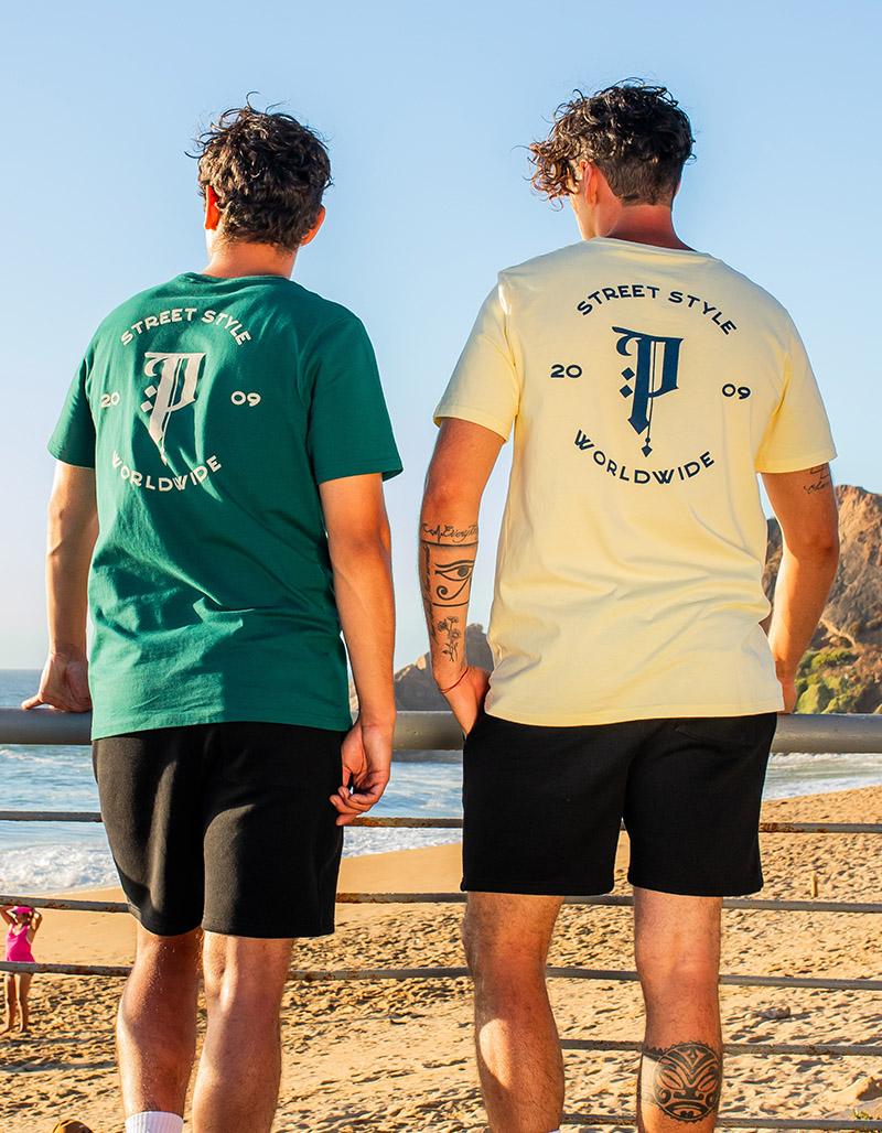 Polera Pimps Hombre Worldwide Verde - Imagen 4